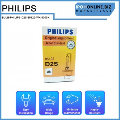 Philips D2S 35W 6000K 85122 Xenon HID Headlight Bulb Replacement Hid Bulb Toyota Honda VW BMW Benz
